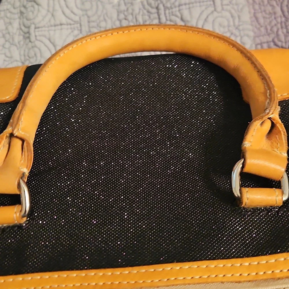 Consuela Black and Tan Tote Bag - Picture 7 of 7